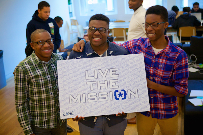 All Star Code Trains Underrepresented Young Men in NYC 