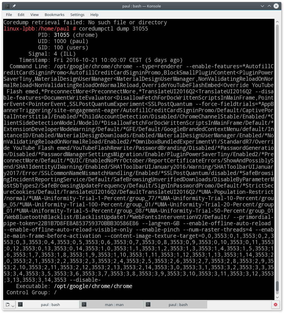 Systemd coredump грузит процессор