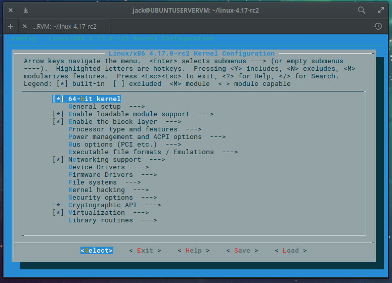 compile kernel doing linux