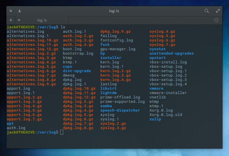 common log file system