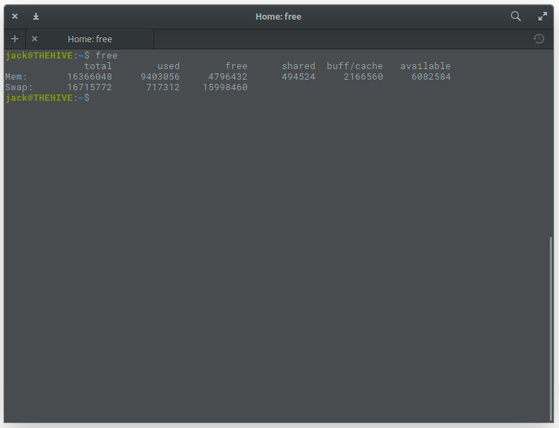 free memory linux