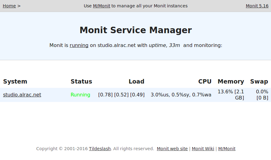 linux monit config